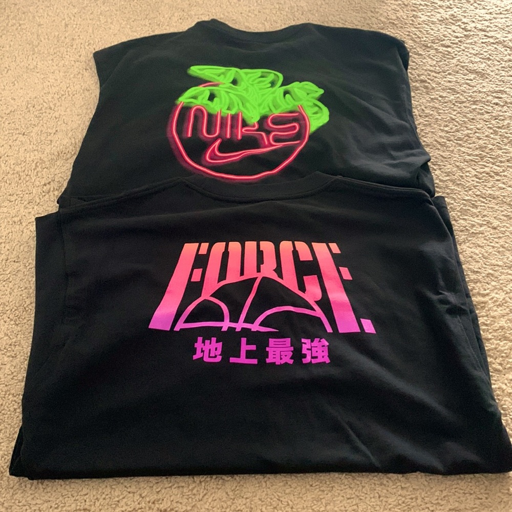 2 nike oversized tees - both size S mens